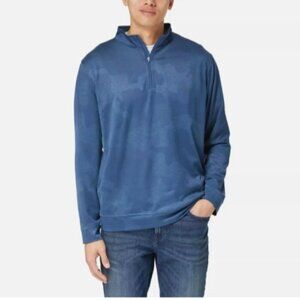 NEW Kirkland Signature Mens XXL Performance 1/4 Zip Pullover Cam Sweatshirt